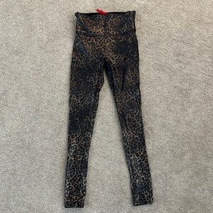 Metallic leopard spanx leggings